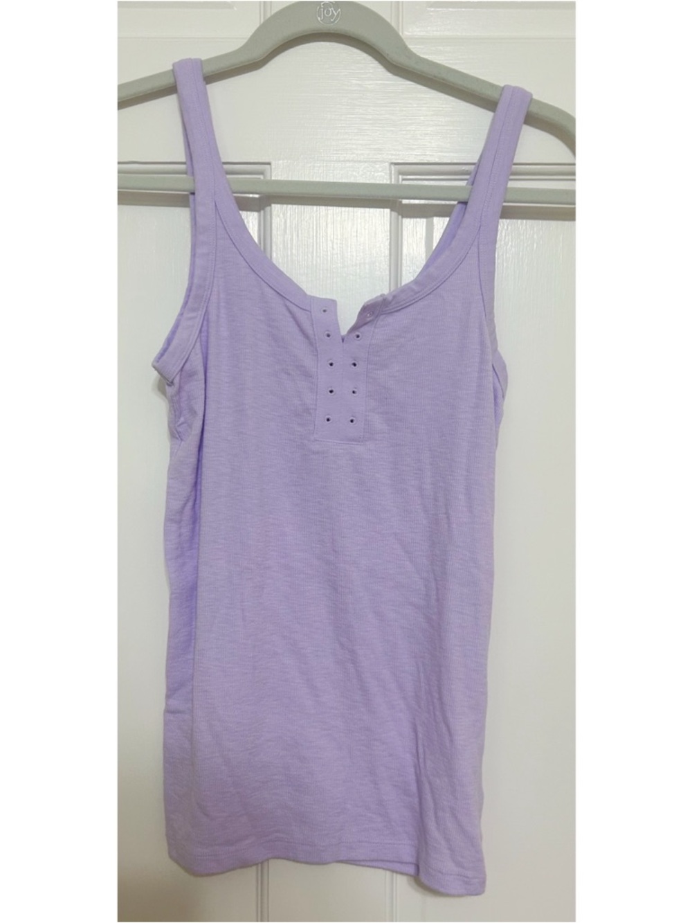 aerie Lavender Henley Scoop Tank